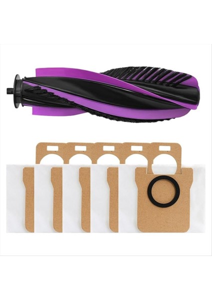 6 Adet Vakum Ana Fırça Toz Torbası Seti Jonr P20 Pro/jonr T5 Pro Robotlu Süpürge Yedek Parçalar B (Yurt Dışından)