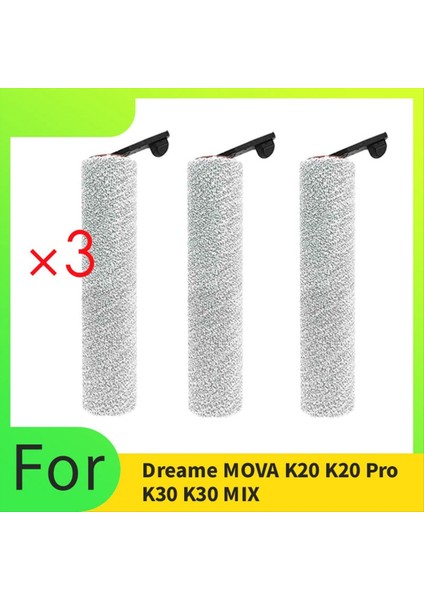 3 Adet Ana Fırça Dreame Mova K20 K20 Pro K30 K30 Mıx Süpürme Makinesi Aksesuarları Ana Fırça Yedek Parçaları (Yurt Dışından) fiyatları