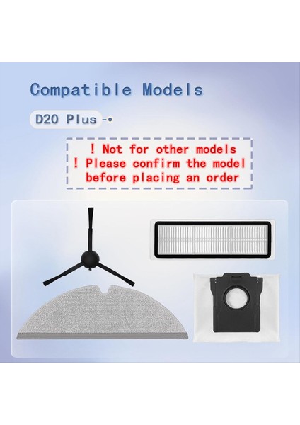 9 Adet Yan Fırçalar Hepa Filtreler Paspas Bezleri Toz Torbaları Dreame D20 Artı Elektrikli Süpürge Yedek Parçaları (Yurt Dışından) fiyatları