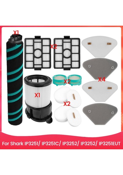 2 Takım Köpekbalığı IP3251/IP3251C/IP3252/IP3251EUT Elektrikli Süpürge Parçası Rulo Fırça Filtre Pamuk Baz Istasyonu Filtresi (Yurt Dışından) fiyatları