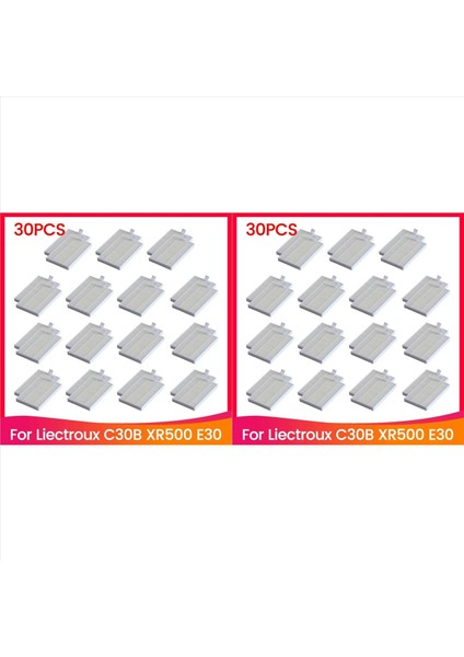 60 Adet Hepa Filtre Liectroux C30B XR500 E30 Robotik Elektrikli Süpürge Aksesuarları Yedek Parçalar Filtre (Yurt Dışından)