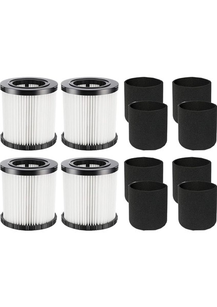 4 Adet DCV580H DCV581H Dewalt DCV580H Için Yedek Filtre (Kablosuz) 20V Islak/kuru Vac 8 Adet Köpük Kollu Filtre (Yurt Dışından)