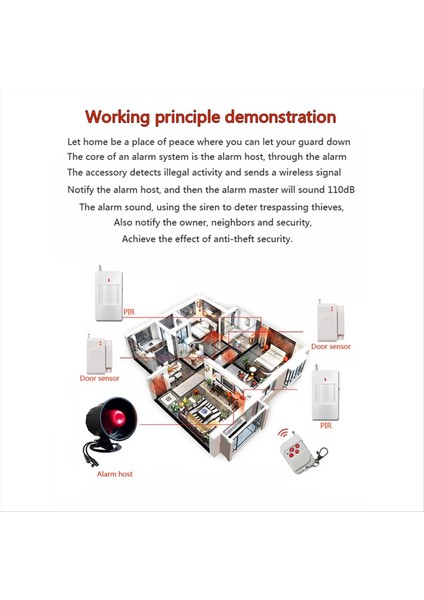 433MHZ Kablosuz Siren Alarm Sistemi Ev Güvenliği Hırsız Alarmı Kızılötesi Sensörler ile Alarm Uzun Menzilli Abd Fişi (Yurt Dışından) indirimleri
