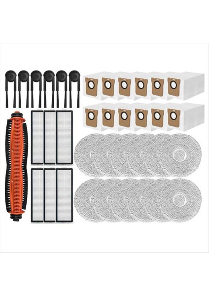 37 Adet Xiaomi Mijia M40S OV31CN Elektrikli Süpürge Yedek Parçaları Dolaşmayan Rulo Fırça Hepa Filtre Paspas Bezi Toz Torbası (Yurt Dışından)