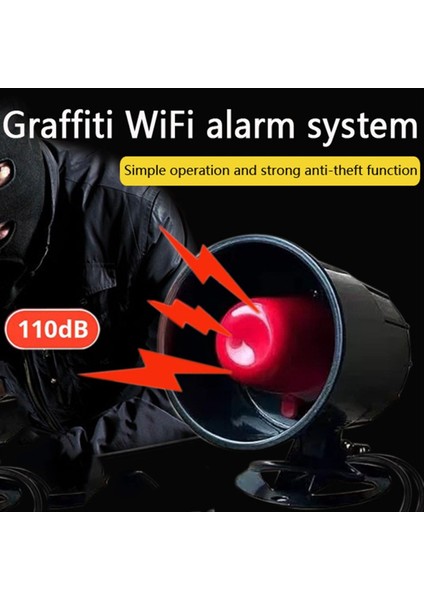 Akıllı Ev Güvenlik Sistemi Wifi 433MHZ Kablosuz Alarm Sireni Kolay Kurulum Ev ve Ofis Güvenliği Için Ideal (Yurt Dışından) fırsatları