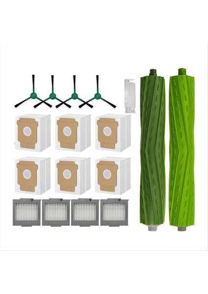 17 Adet Irobot Roomba Plus 504 Vac/max 705 Vac Süpürme Makinesi Aksesuarları Ana Yan Fırça Filtresi Toz Torbaları (Yurt Dışından) fiyatları