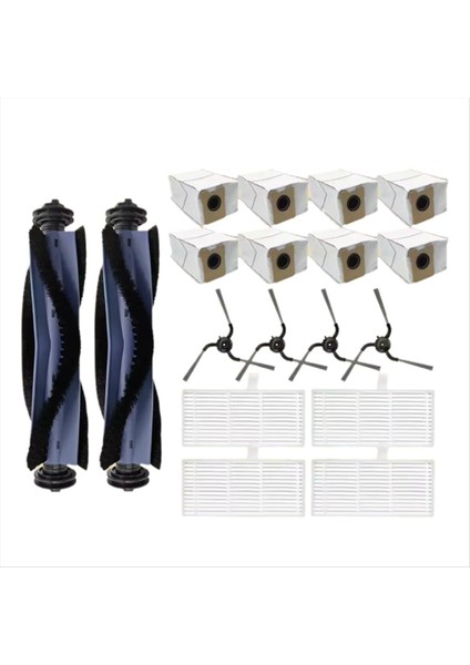 18 Adet Eufy C10 Robotlu Süpürge Yedek Parçalar Ana Yan Fırça Hepa Filtre Büyük Kapasiteli Toz Torbası (Yurt Dışından) modelleri