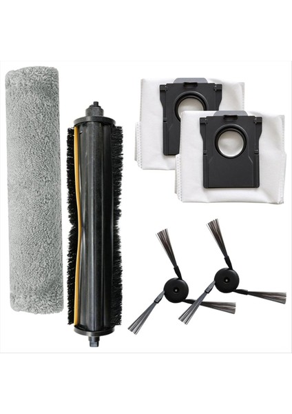 Mova Z5 Z5 Pro Z50 Ultra Robot Süpürge Için Aksesuar Kiti Yedek Parçalar Ana Yan Fırçalar Paspas Bezi Toz Torbaları (Yurt Dışından)