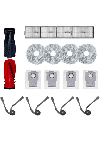 Roborock Saros 10R/G20S Ultra Vakum Yedek Parça Ana Silindir Yan Fırça Filtre Paspas Bezi Toz Torbası Aksesuarları (Yurt Dışından) modelleri