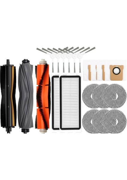 Dreame L20 ULTRA/L30 Aksesuarları Ana Yan Fırça Hepa Filtre Paspas Toz Torbaları Robotlu Süpürge Yedek Parçalar (Yurt Dışından)