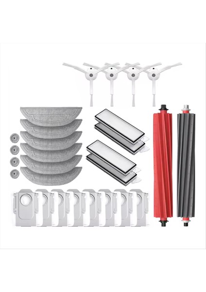 28 Adet Vakum Fırçası Toz Torbası Filtre Paspas Bezi Seti Roborock S8 Maxv Ultra Elektrikli Süpürge Yedek Parçaları (Yurt Dışından) modelleri