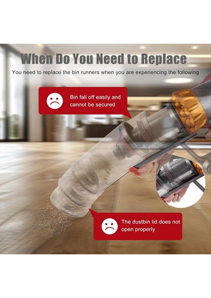 Uzun Siklon Bölme Kutusu Koşucu Dyson V10 V11 SV12 SV14 Elektrikli Süpürge Motorhead Yedek Parçalar 969835-01 (Yurt Dışından) fiyatları