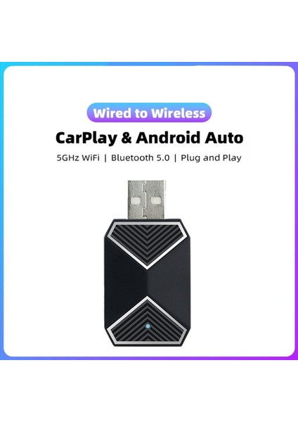 2x Kablosuz Carplay Adaptörü Android Otomatik 2 In 1 Mini Aı Kutusu Adaptörü Arabalar Kablolu Carplay Android Için Wifi Ses Asistanı (Yurt Dışından) modelleri