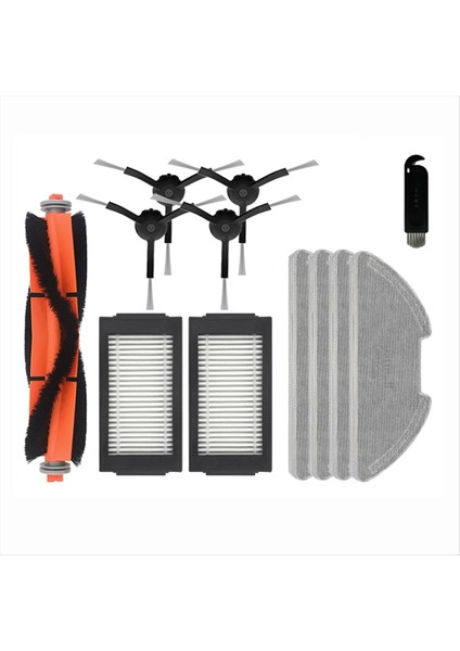 Hepa Filtre Paspas Paçavra Rulo Yan Fırça Xiaomi Mijia Robot Vakum Paspas Pro/2 Pro/mjsts1 Elektrikli Süpürge Aksesuarları (Yurt Dışından)