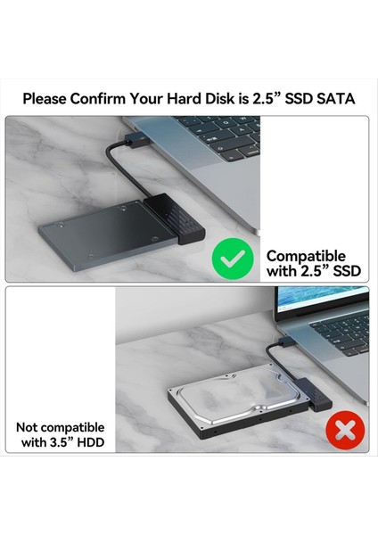 Sata&#39;dan USB Adaptörüne, USB 3.0 - Sata Iıı 2.5 Inç SSD Aktarım Dönüştürücü Kablosu, Harici Sabit Sürücü Okuyucu Uyumlu (Yurt Dışından) indirimleri