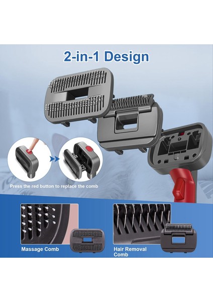 Pet Köpek Saç Bakım Fırçası Vakum Eki Dyson V7 V8 V10 V11 V12 V15 Kedi ve Köpek Bakım ve Dökülme Araçları (Yurt Dışından) fırsatları