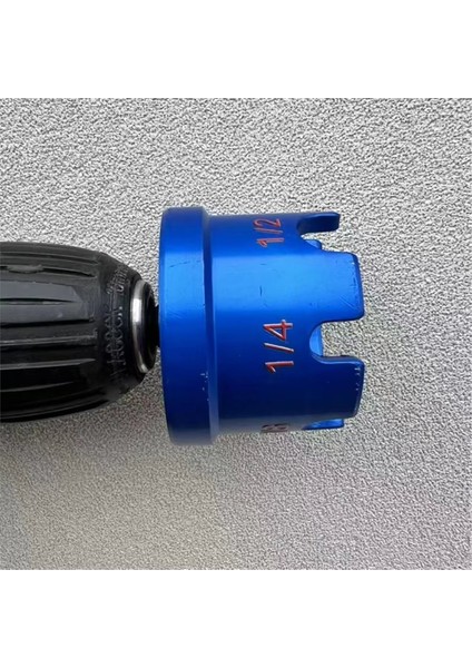 Somun Fermuar Matkap Bağlantı Somunları 1/4&quot 3/8&quot ve 1/2&quot Elektrikli El Aletleri Için Kolaylıkla Açılabilen Manuel Aletler Aksesuarları Mavi (Yurt Dışından) modelleri