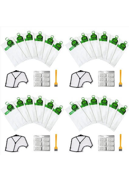 Kobold Elektrikli Süpürge Torbası Seti Için 24X Vorwerk Kobold VK140 VK150-B Için Uyumlu (Yurt Dışından)