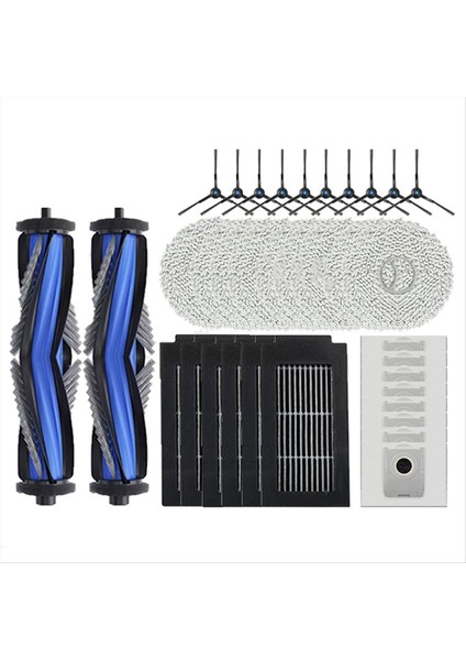 Ecovacs Için T50 Pro OMNI/T50 Otomatık DDX67 Elektrikli Süpürge Ana Yan Fırça Hepa Filtre Paspas Bezi Toz Torbası Aksesuarları (Yurt Dışından)