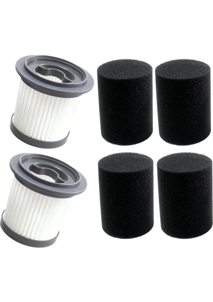 Aırdıya Vg3 Mhrmhr KP1108 Akülü Süpürge ve Bieiao Akülü Süpürge Için 2 Paket Hepa Filtre ve 4 Paket Köpük Filtre (Yurt Dışından)