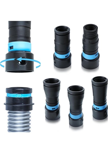 5 Adet Toz Toplama Hortumu Adaptörleri Kiti Vakum Hortumu Sistemi Için Genişletilmiş Adaptör Seti Çoğu Ağaç Işleme Elektrikli Aletlere Uyuyor (Yurt Dışından) fiyatları