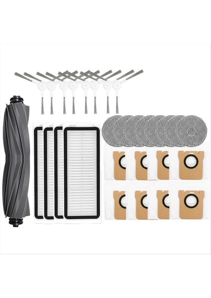 Dreame L20 ULTRA/L30 Elektrikli Süpürge Ana Yan Fırça Hepa Filtre Paspas Bezi Toz Torbaları Yedek Parçalar (Yurt Dışından)