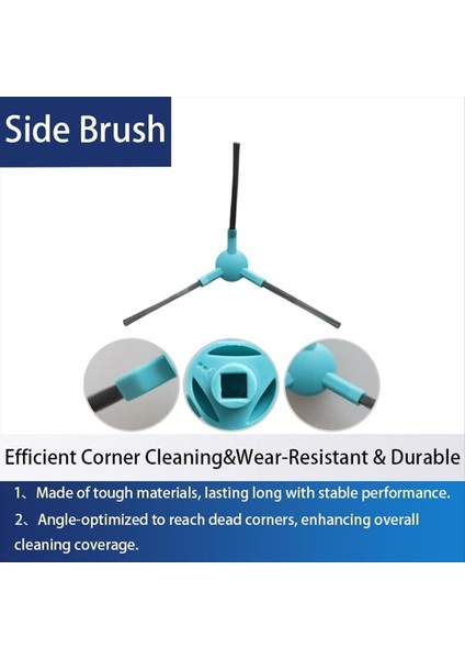 34 Adet Ultenic T20 Pro Elektrikli Süpürge Yedek Parçaları Ana Fırça Yan Fırça Hepa Filtre Paspas Bezi Toz Torbası (Yurt Dışından) fiyatları