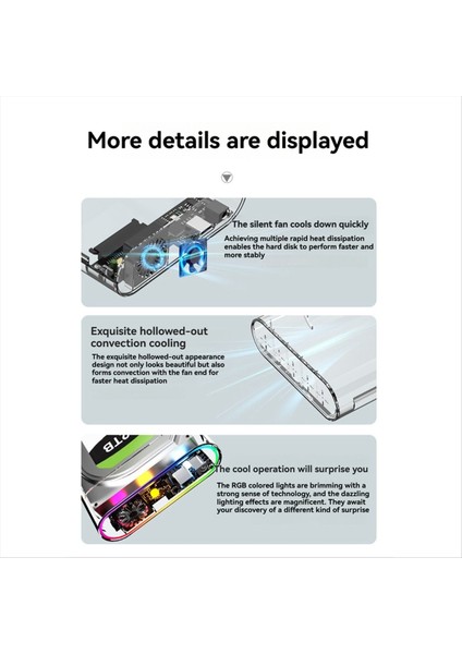 2.5inch 3.5inch Sata HDD Harici Sabit Sürücü Kılıfı Rgb Sata Sabit Sürücü Muhafaza Pc Lapop Eu Fişi Için Hızlı Adaptör (Yurt Dışından) indirimleri