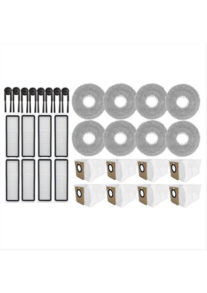 32 Adet Yedek Parçalar Xiaomi Mijia M40S/OV31CN Elektrikli Süpürge Parçaları Yan Fırça Hepa Filtre Paspas Bezi Toz Torbası (Yurt Dışından) fiyatları