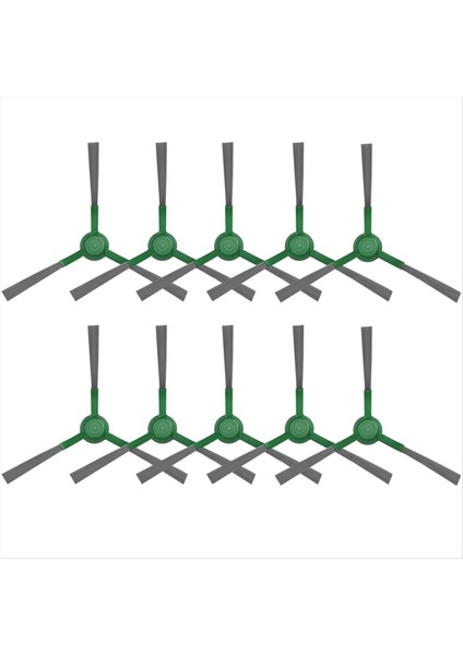 Irobot Roomba Max 705 Vac/plus 504 Vac Robot Kenar Süpürme Fırçaları Vakum Aksesuarları Için 10 Adet Yedek Yan Fırçalar (Yurt Dışından)