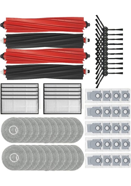Aksesuarlar Roborock Qrevo Master Için Uygun/qrevo Ince Vakum Robot Ana Silindir Yan Fırça Filtre Paspas Bezi Toz Torbası (Yurt Dışından) fırsatları