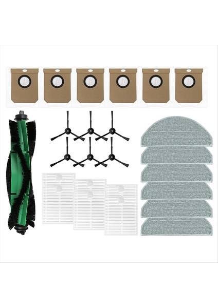 Cecotec Conga 8490 Ultimate Ultra Güç Ev Vakum Ana Yan Fırça Filtre Fırçası Paspas Bezleri Toz Torbası Parçaları (Yurt Dışından)