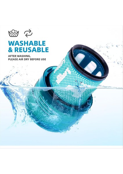 Dyson V15 Filtresi Için 4&#39 Lü Paket Premium Dyson V15 Detect Absolute Detect Filtresi Için Yedek Filtreler Parça No 970013-02 (Yurt Dışından) indirimleri