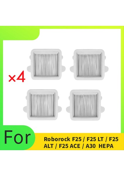 4 Adet Filtre Roborock F25/F25 LT/F25 ALT/F25 ACE/A30 Elektrikli Süpürge Aksesuarları Yedek Parçalar (Yurt Dışından) fiyatları