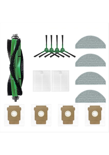 Rulo Yan Fırça Paspaslar Toz Torbası Robot Vakum Irobot Roomba Combo Essential/2 Essential Roomba Vac 2 ESSENTIAL/105 (Yurt Dışından)