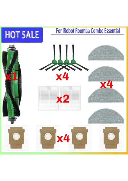 Rulo Yan Fırça Paspaslar Toz Torbası Robot Vakum Irobot Roomba Combo Essential/2 Essential Roomba Vac 2 ESSENTIAL/105 (Yurt Dışından) fiyatları