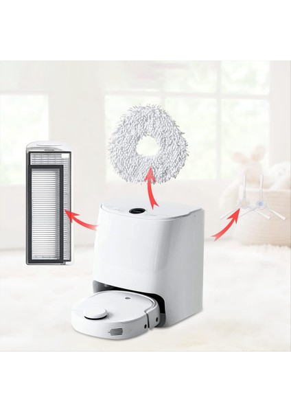 Roborock G20S Süpürücü S8 Max Ultra Süpürme Makinesi Yedek Bez Fırçası Yan Filtre Aksesuarları Için Uygun (Yurt Dışından) indirimleri