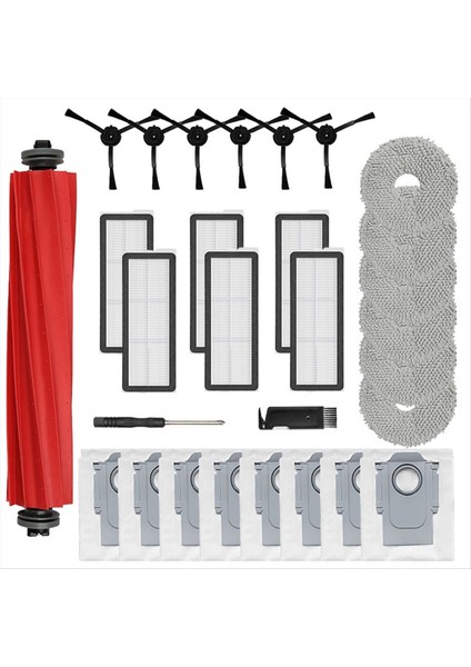Roborock Qrevo Pro/qrevo Maxv/qrevo S Robotlu Süpürge Ana Yan Fırça Paspas Bezi Hepa Filtreler Toz Torbası Parçaları (Yurt Dışından)