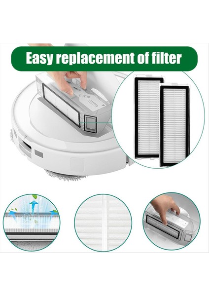 Roborock Qrevo Pro/qrevo Maxv/qrevo S Robotlu Süpürge Ana Yan Fırça Paspas Bezi Hepa Filtreler Toz Torbası Parçaları (Yurt Dışından) fiyatları