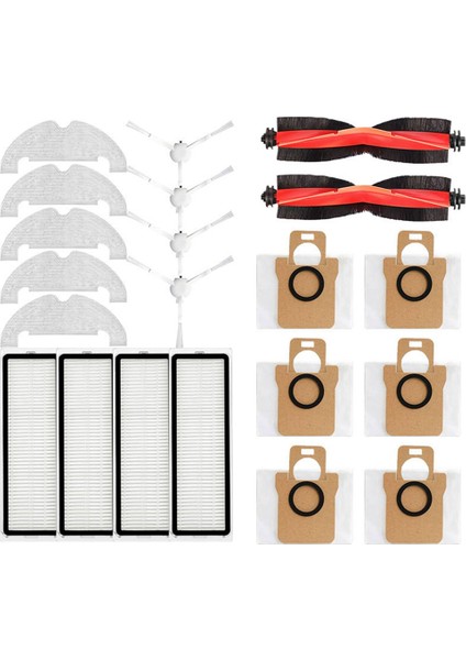 Xiaomi Robot Vakum X10 Robotlu Süpürge Parçaları Yedek Ana Yan Fırça Hepa Filtre Paspas Bezi Toz Torbaları (Yurt Dışından)
