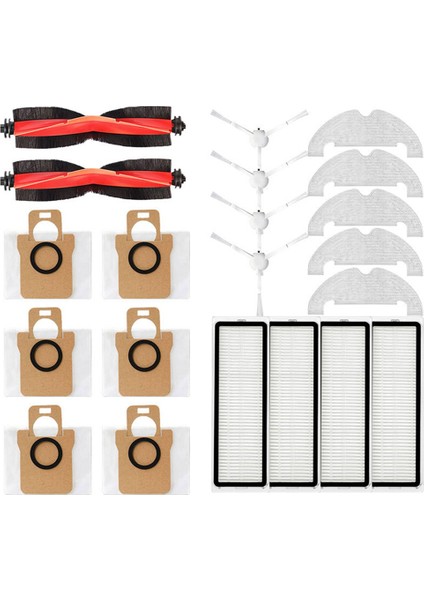 Xiaomi Robot Vakum X10 Robotlu Süpürge Parçaları Yedek Ana Yan Fırça Hepa Filtre Paspas Bezi Toz Torbaları (Yurt Dışından) fiyatları