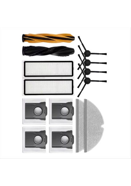 Dreame D20 Plus Elektrikli Süpürge Yedek Parçaları Ana Yan Fırçalar Filtreler Paspas Bezleri Toz Torbası (Yurt Dışından) modelleri