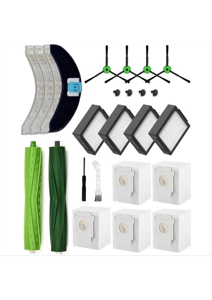Irobot Roomba Combo J7/j7+/j9/j9+/10 Max Elektrikli Süpürge Aksesuarları Için Yedek Parça Seti (Yurt Dışından)