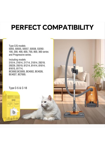 50 Paket 50558 Teneke Kutu Vakum Torbaları Kenmore Teneke Kutu Tipi C/q 5055 50555 50557 50558 Panasonic Tip C-5 C-18 (Yurt Dışından) fiyatları