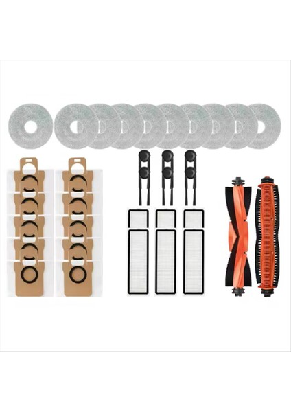 34 Adet Xiaomi Mijia M40S OV31CN Yedek Parça Anti-Dolaşma Rulo Fırça Ana Fırça Filtre Paspas Bezi Toz Torbası (Yurt Dışından) indirimleri