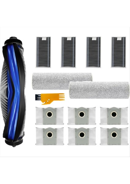 Ecovacs Deebot T80 Omni X8 Pro Omni Elektrikli Süpürge Ana Fırça Paspas Temizleme Silindiri Filtre Çantaları Için Aksesuar Seti (Yurt Dışından)