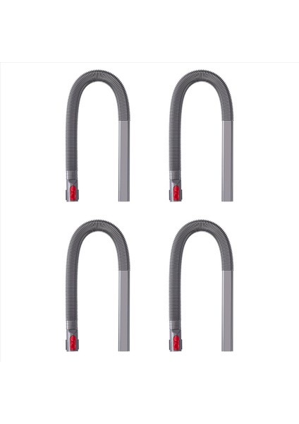 4x Kurutucu Havalandırma Temizleyici Kiti Hortum Eki Dyson V7 V8 V10 V11 V12 V15 Akülü Vakum Esnek Aralık Aracı (Yurt Dışından)