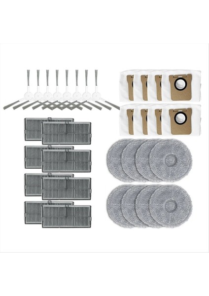 Aksesuarları Xiaomi Mijia M30S D103CN Robot Vakum Yan Fırça Hepa Filtre Paspas Bezi Toz Torbası Yedek Parçalar (Yurt Dışından)