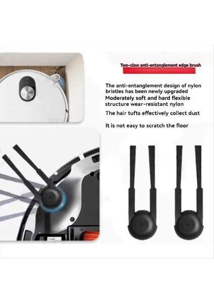 Yan Fırça Xiaomi Mijia M40S/OV31CN Elektrikli Süpürge Parçaları Yıkanabilir Yan Fırça Yedek Yedek Parça 12 Adet (Yurt Dışından) fiyatları