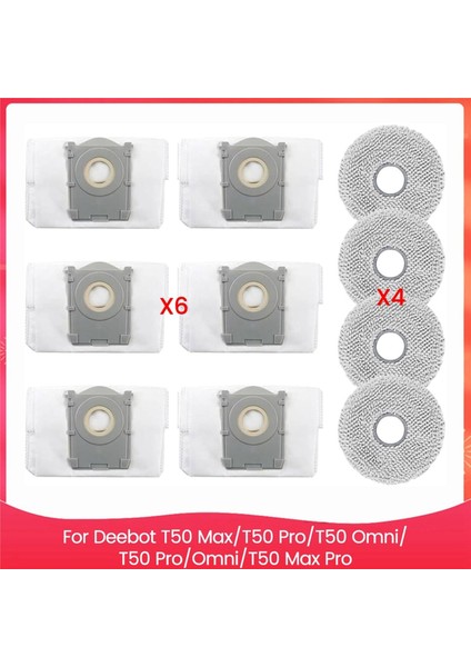 Ecovacs Deebot T50 Max T50 Pro T50 Omni T50 Pro Omni T50 Max Pro Paspas Pedleri Toz Torbaları Için 2 Takım Aksesuar Kiti (Yurt Dışından) fiyatları